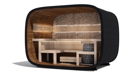 Round cube RELAX sauna webshop